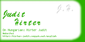 judit hirter business card